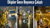 Pendik'te Sağanak Yağışa Karşı Nöbet Sürüyor...